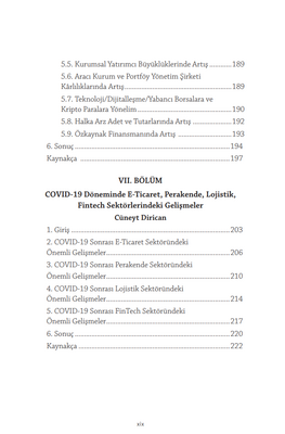 Covid-19 Döneminde Ekonomik, Finansal ve Sektörel Gelişmeler